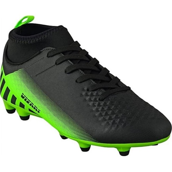 Boys Green & Black Cleats - Picture 2 of 3